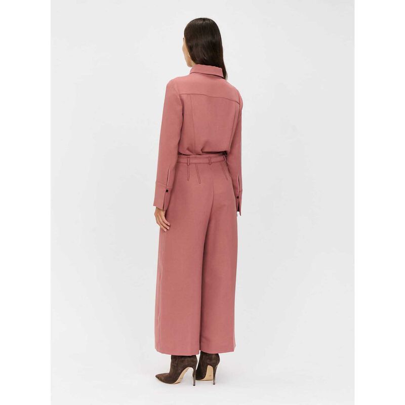 Veronika Maine Double Weave Belted Cropped Pant image number 1